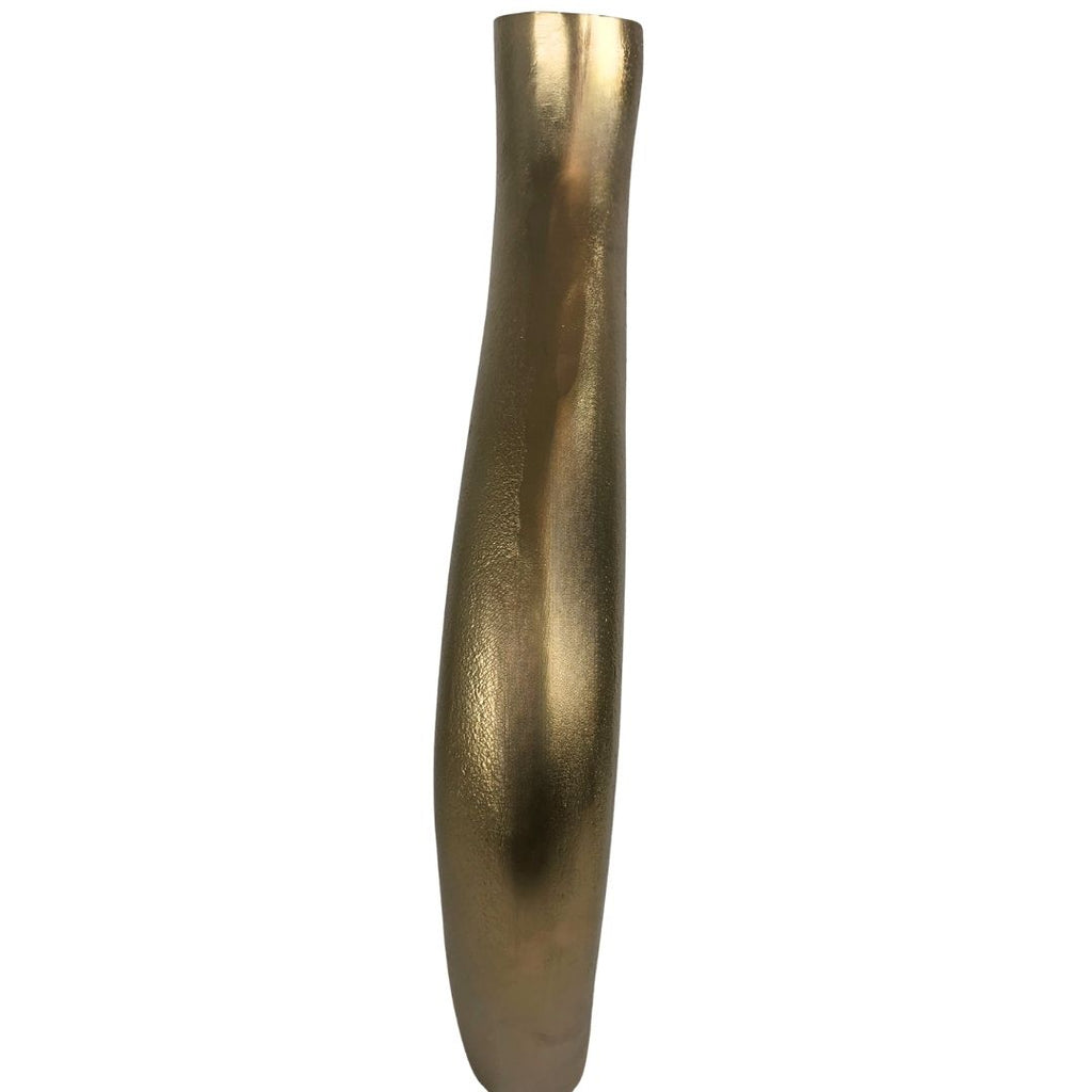 Jarrón Decorativo Escultural Dorado chico