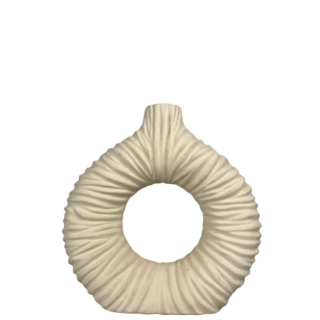 Jarrón decorativo circular