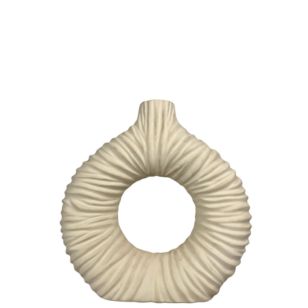 Jarrón decorativo circular
