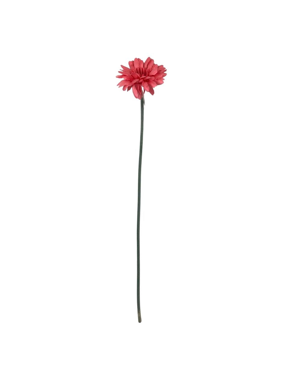 Rama artificial de gerbera rosa