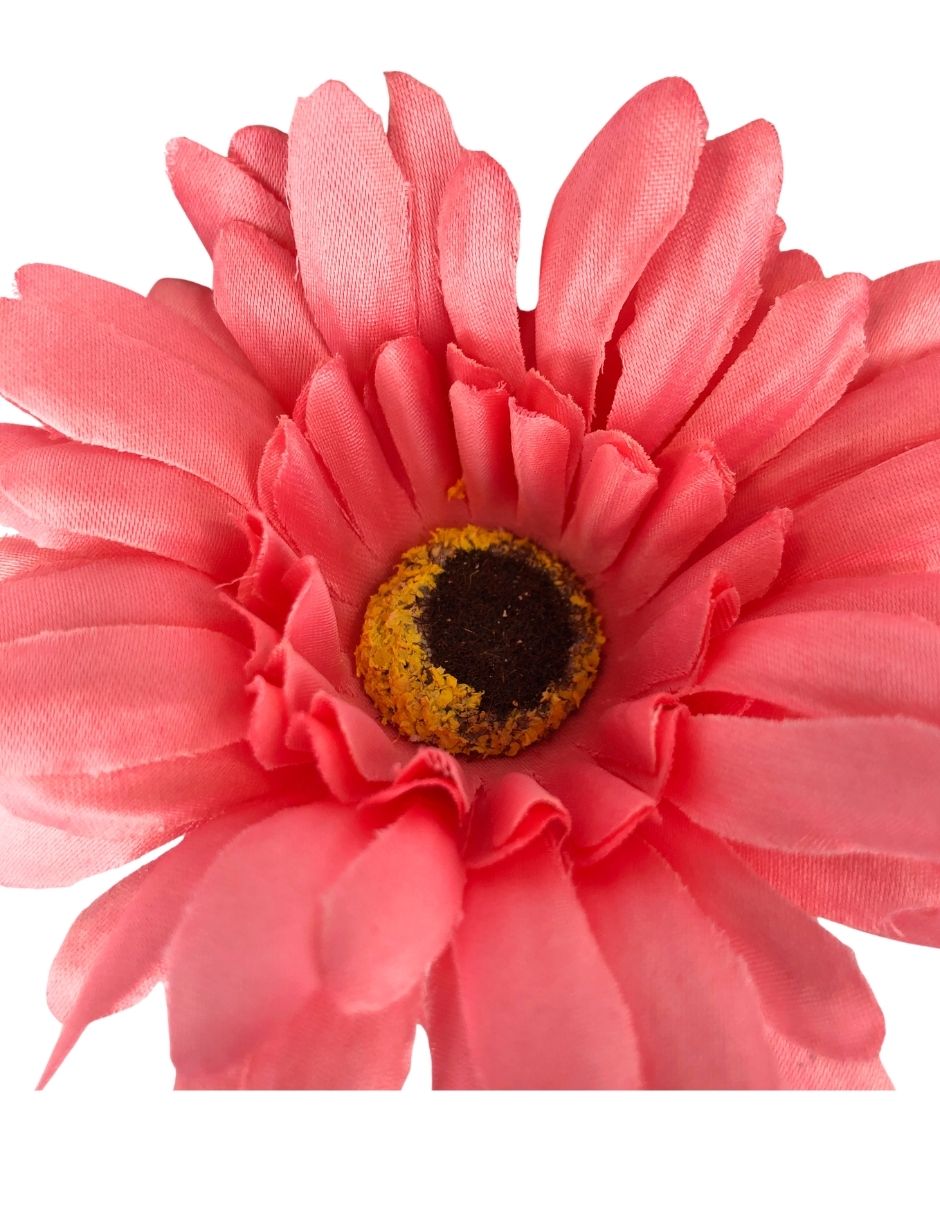 Rama artificial de gerbera rosa