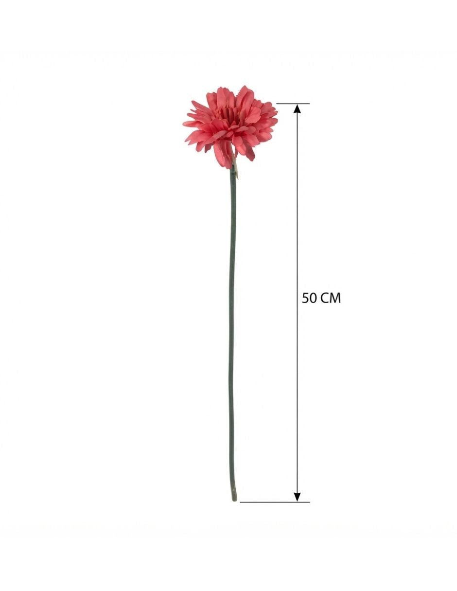 Rama artificial de gerbera rosa