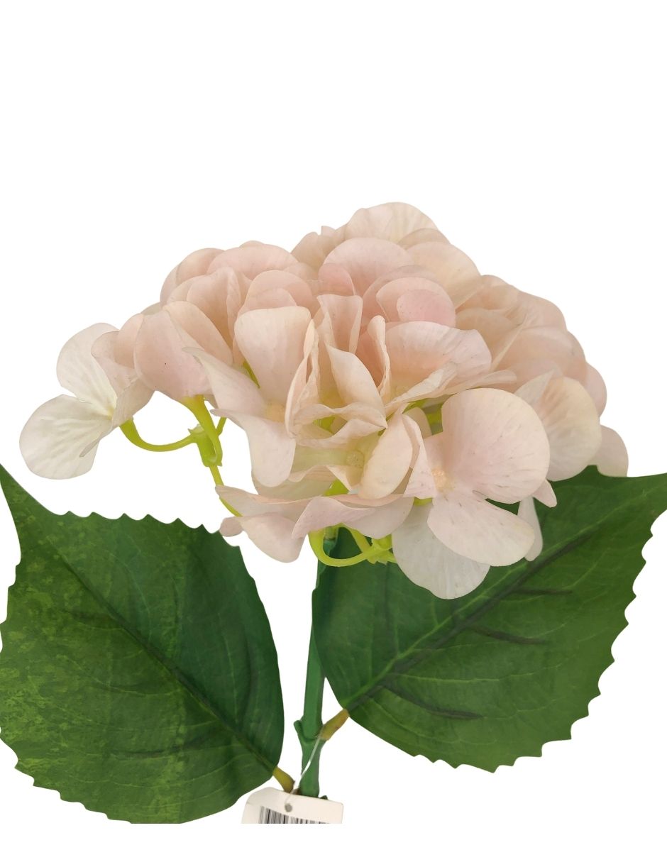 Rama artificial hortensia rosa difuminado