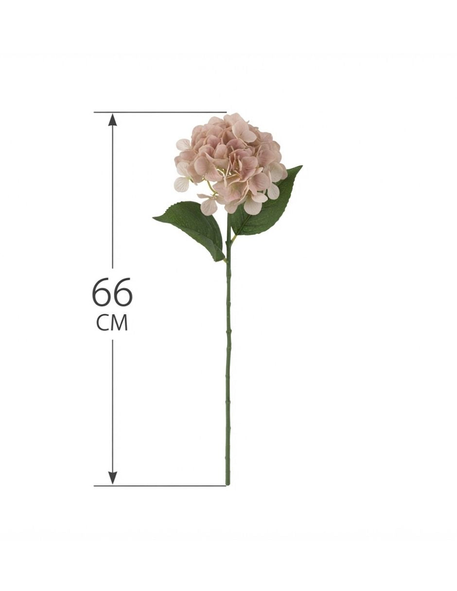 Rama artificial hortensia rosa difuminado