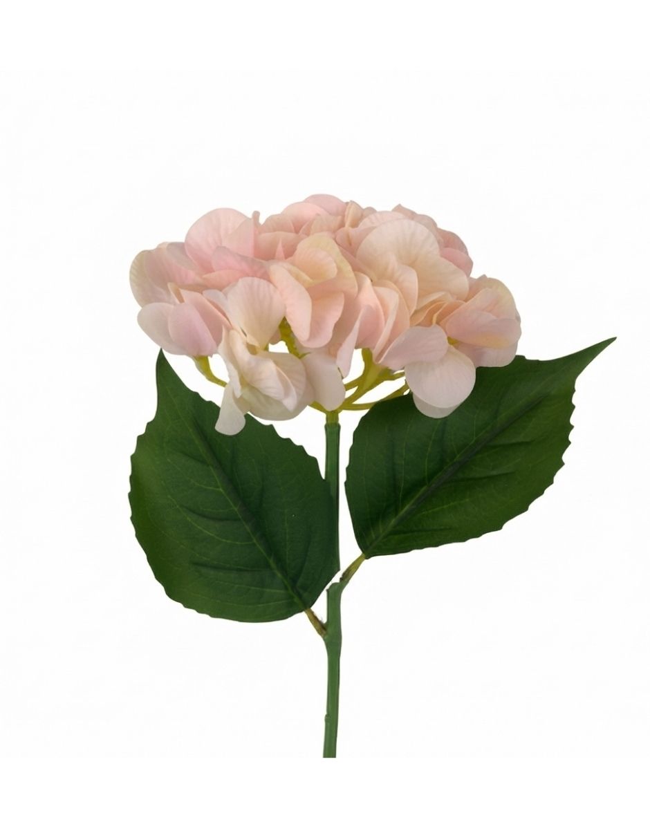 Rama artificial hortensia salmón difuminado