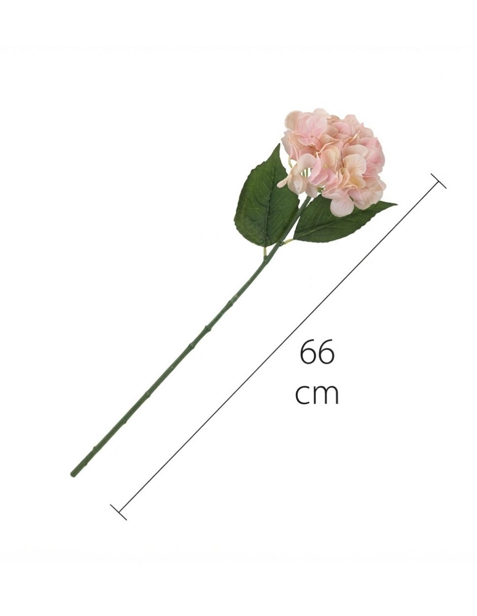 Rama artificial hortensia salmón difuminado