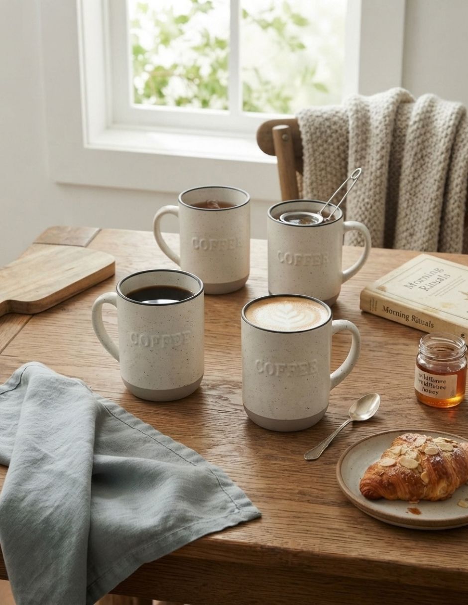 Set de 4 tazas café