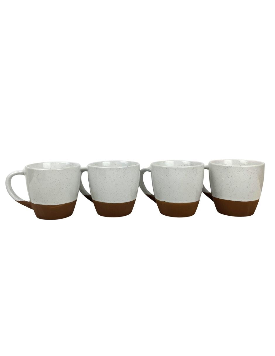 Set de 4 tazas efecto granito
