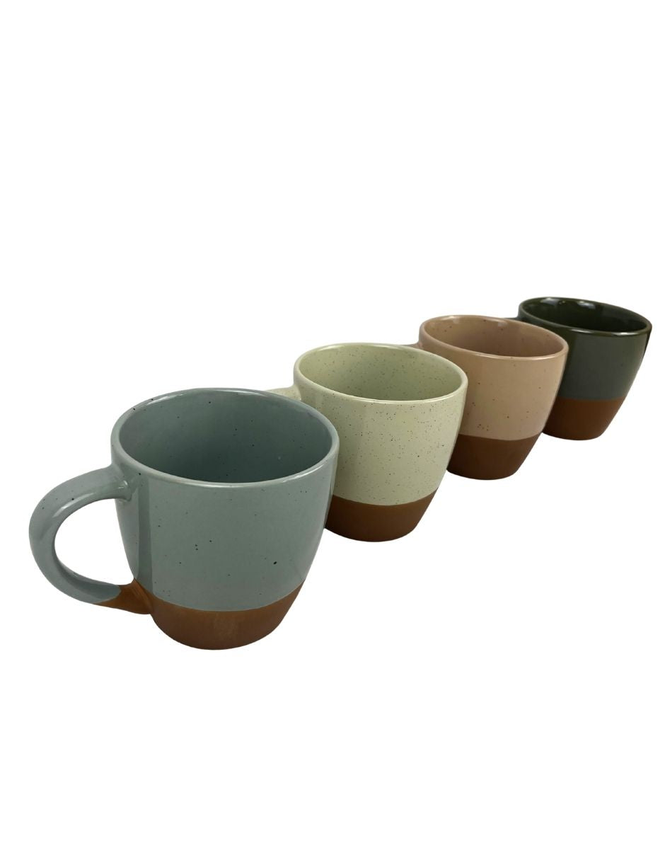 Set de 4 tazas mate